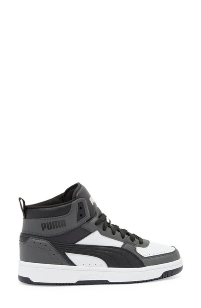 Puma Rebound Joy Sneakers In Dark Shadow- Black-white