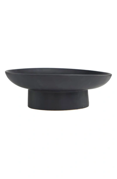 Vivian Lune Home Ceramic Decorative Bowl In Black