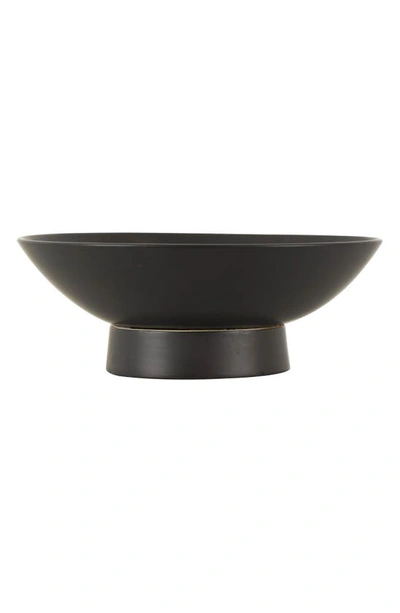 Vivian Lune Home Ceramic Decorative Bowl In Black