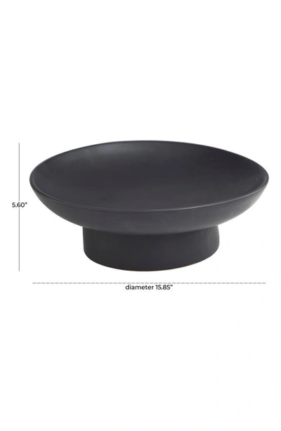 Vivian Lune Home Ceramic Decorative Bowl In Black