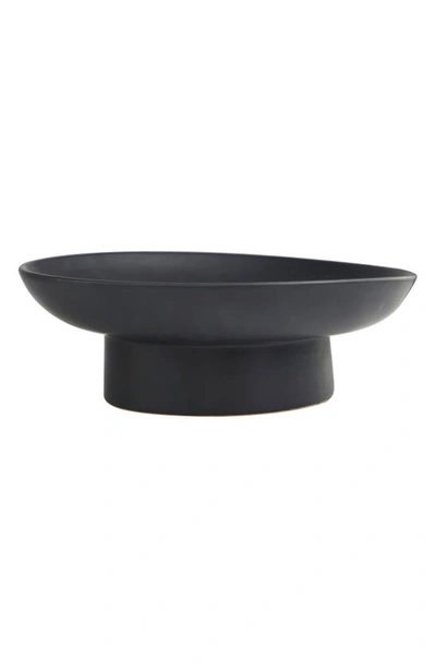 Vivian Lune Home Ceramic Decorative Bowl In Black