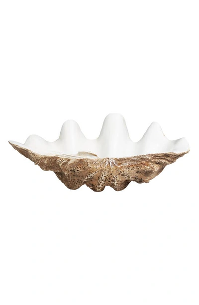 Ginger Birch Studio White Decorative Bowl In White
