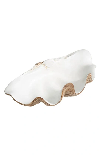 Ginger Birch Studio White Decorative Bowl In White