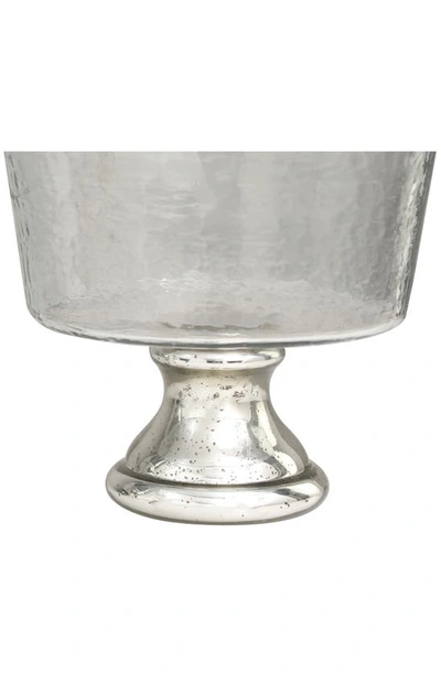 Vivian Lune Home Set Of 2 Silver Glass Decorative Bowls In Silver