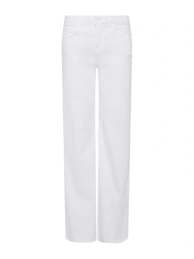 Shop L Agence Alicent Wide-leg Jean In Blanc