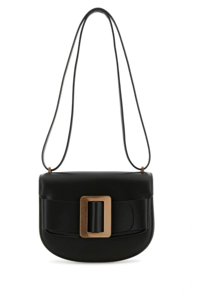 Shop Boyy Woman Black Leather Buckle Shoulder Bag