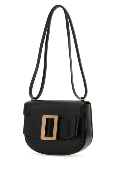 Shop Boyy Woman Black Leather Buckle Shoulder Bag