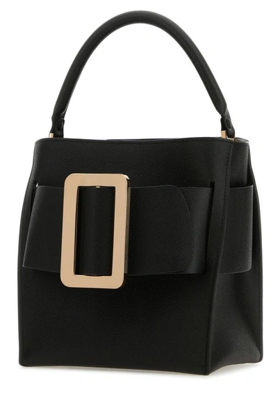 Shop Boyy Woman Black Leather Devon 21 Epsom Handbag