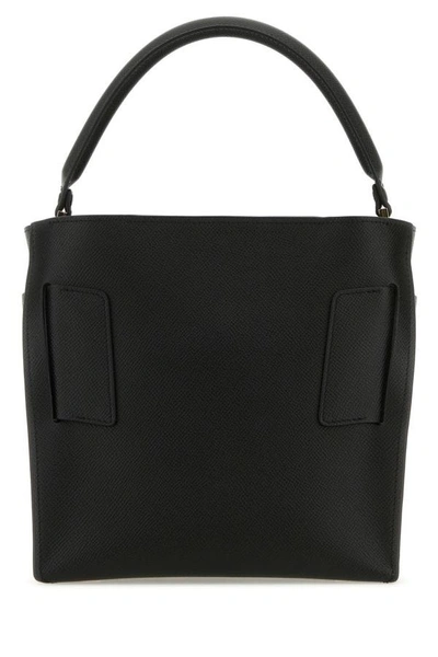 Shop Boyy Woman Black Leather Devon 21 Epsom Handbag