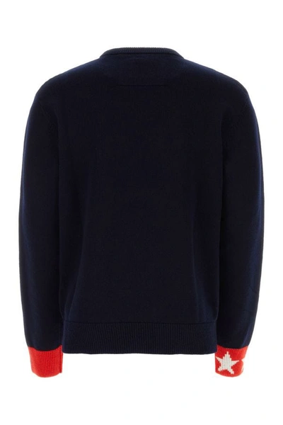 Shop Givenchy Man Midnight Blue Wool Sweater