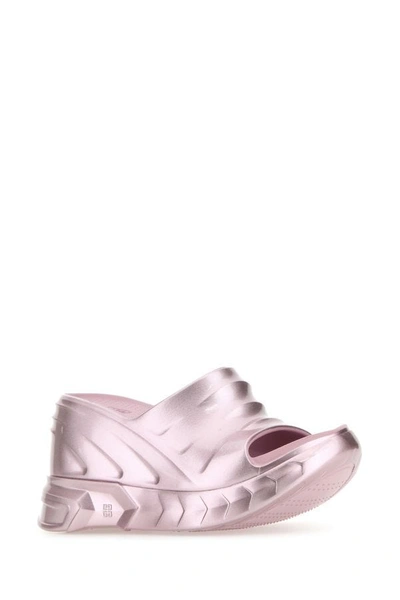 Shop Givenchy Woman Pink Rubber Marshmallow Mules