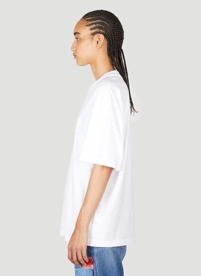 Shop Marni Women Logo Print T-shirt In White