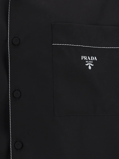 Shop Prada Men Shirt In Black
