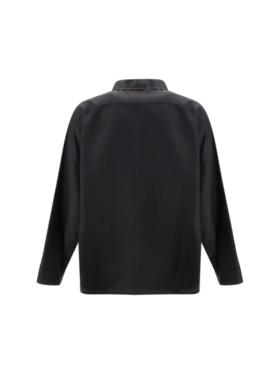Shop Prada Men Shirt In Black