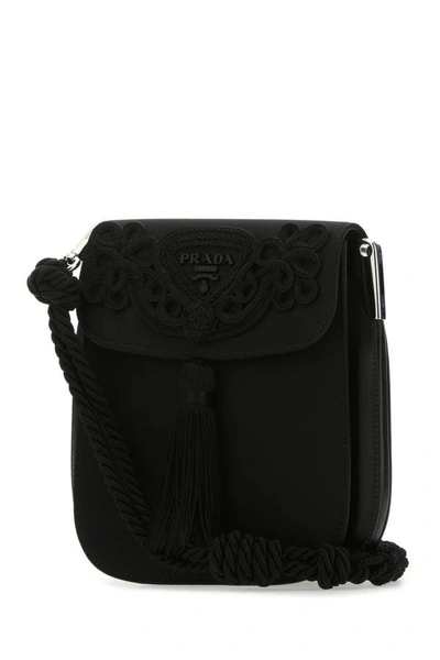 Shop Prada Woman Black Nylon Crossbody Bag