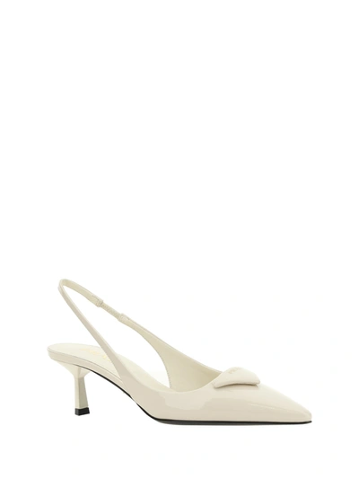 Shop Prada Women Pumps In Cream