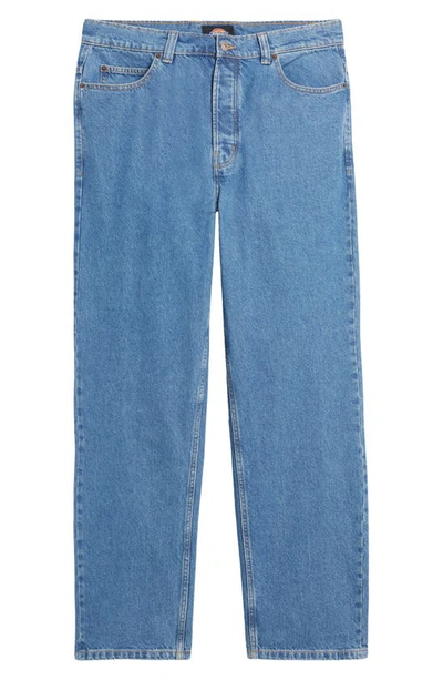 Shop Dickies Thomasville Relaxed Straight Leg Jeans In Classic Blue