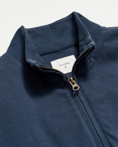 Billy Reid Cullman Half Zip In Navy