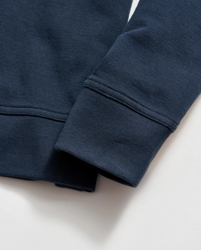 Billy Reid Cullman Half Zip In Navy