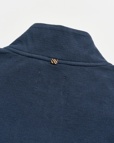 Billy Reid Cullman Half Zip In Navy