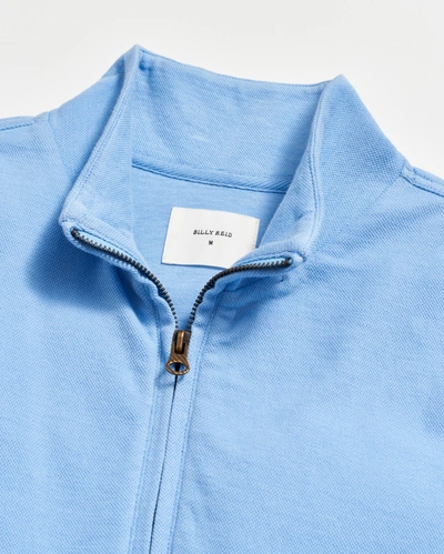 Billy Reid Cullman Half Zip In French Blue