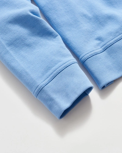 Billy Reid Cullman Half Zip In French Blue