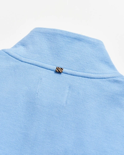 Billy Reid Cullman Half Zip In French Blue
