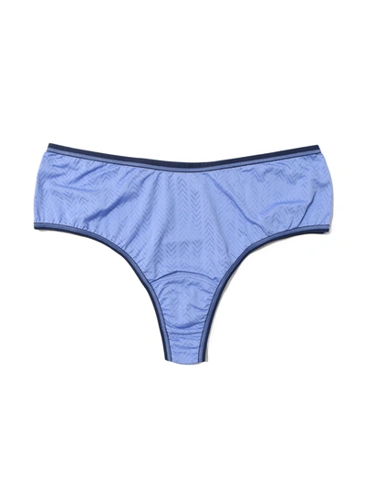 Shop Hanky Panky Movecalm™ High Rise Thong In Blue