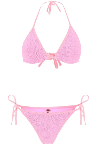Shop Hunza G Gina Bikini Set In Pink