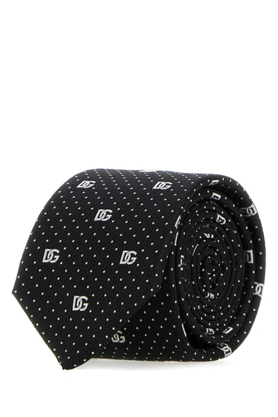 Shop Dolce & Gabbana Ties And Bow Ties In Nerobianco