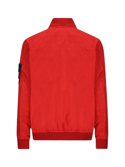 Shop Stone Island Jackets In Red