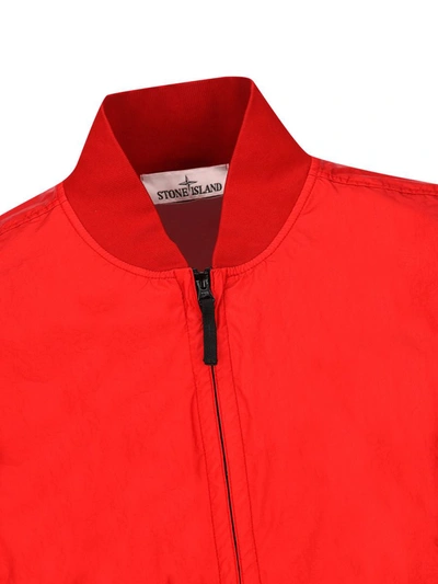 Shop Stone Island Jackets In Red