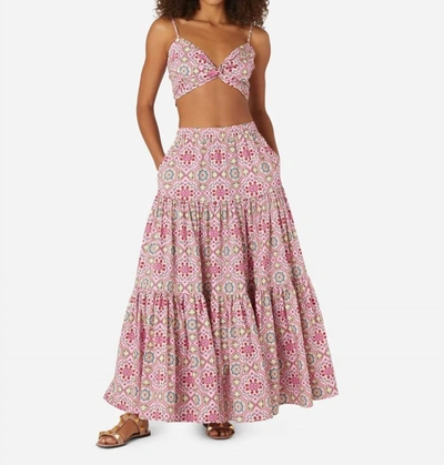 Shop Hester Bly Troia Maxi Skirt In Pink