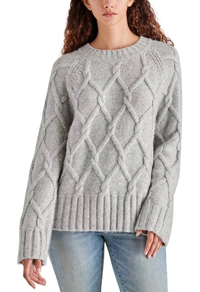 Shop Steve Madden Micah Sweater In Silver Gray In Multi