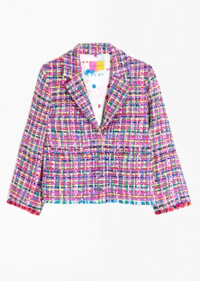 Shop Vilagallo Elvira Jacket In Madelaine Multicolor