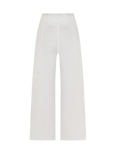 Shop Darkpark Daisy Milit Pants In White