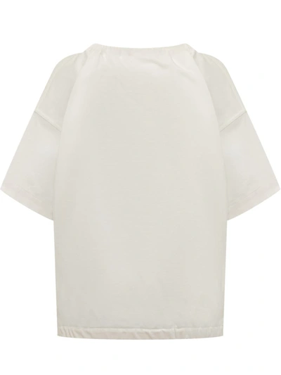 Shop Jil Sander T-shirt With Bow In White