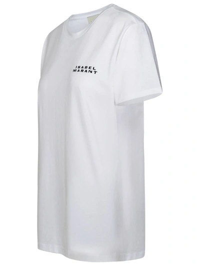 Shop Isabel Marant Vidal White Cotton T-shirt