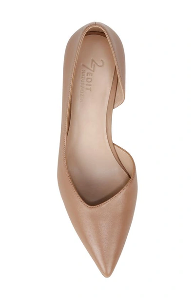 Shop 27 Edit Naturalizer Faith Half D'orsay Pointed Toe Pump In Taupe Leather