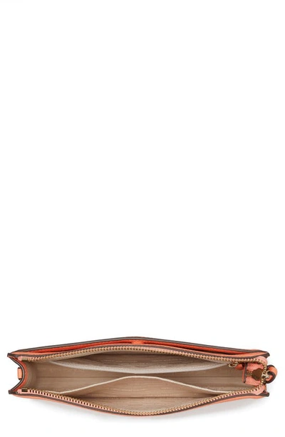 Shop Kate Spade Knott Small Leather Crossbody Bag In Melon Ball