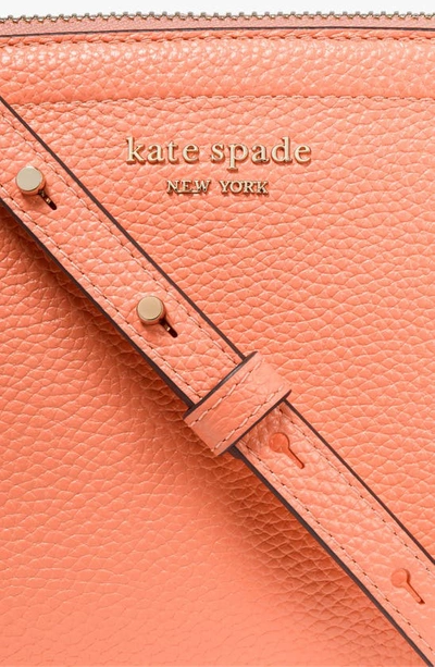 Shop Kate Spade Knott Small Leather Crossbody Bag In Melon Ball