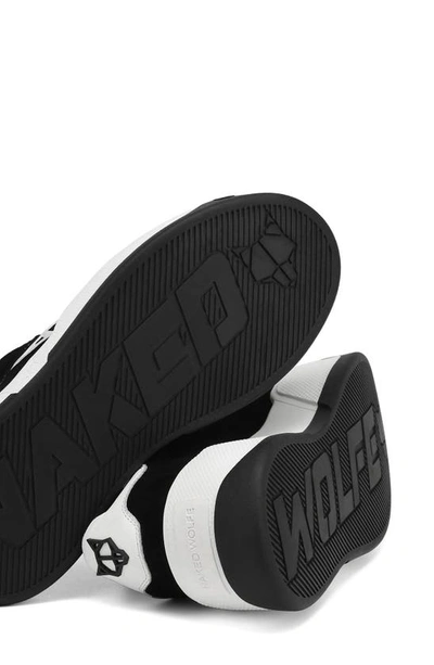 Shop Naked Wolfe Sound Platform Skate Shoe In Black-suede
