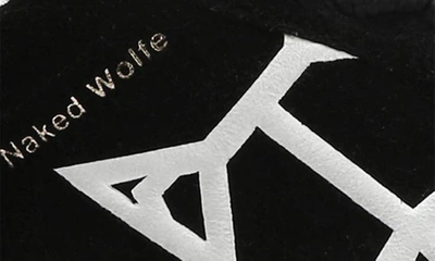 Shop Naked Wolfe Scandal Platform Skate Shoe In Black-suede