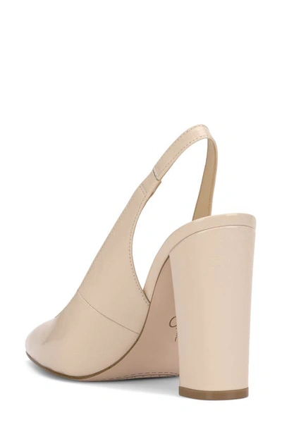 Shop Jessica Simpson Noula Slingback Pointed Toe Pump In Chalk