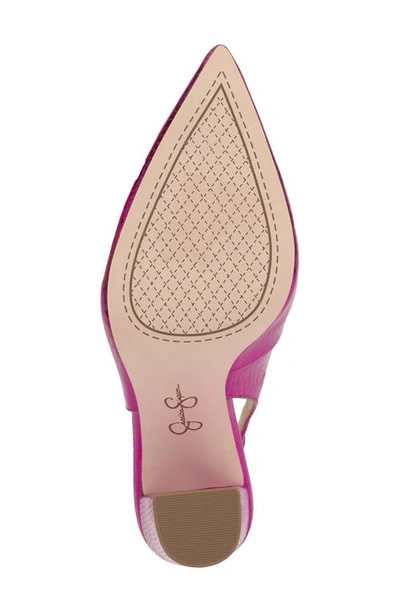 Shop Jessica Simpson Noula Slingback Pointed Toe Pump In Bright Pink