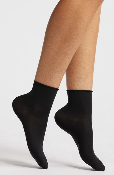 Shop Falke Cotton Touch Short Socks In Black