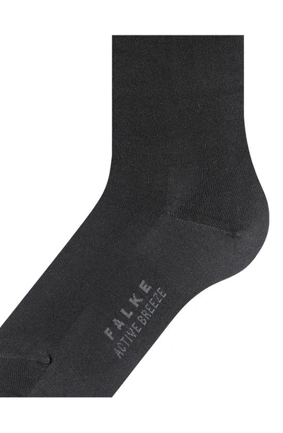 Shop Falke Active Breeze Crew Socks In Black