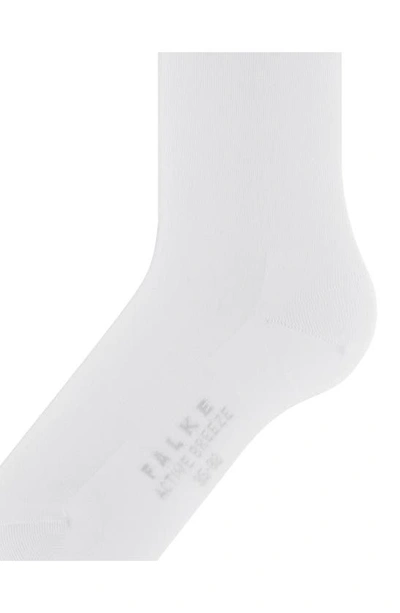 Falke Active Breeze Reinforced Crew Socks In White
