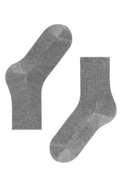 Falke Active Breeze Crew Socks In Light Grey Mel