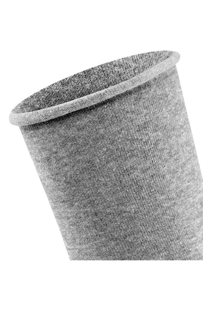 Falke Active Breeze Crew Socks In Light Grey Mel